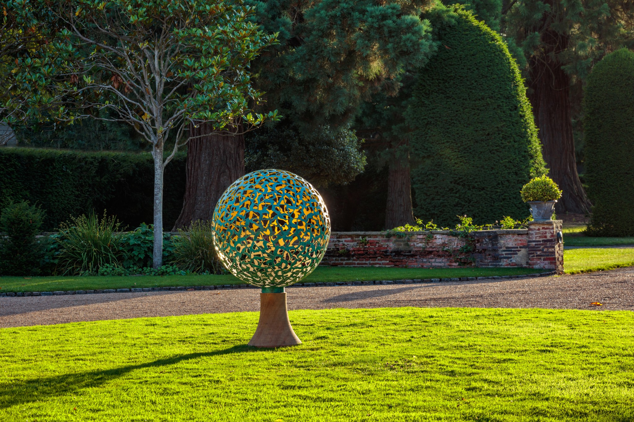 Round Garden Sculpture